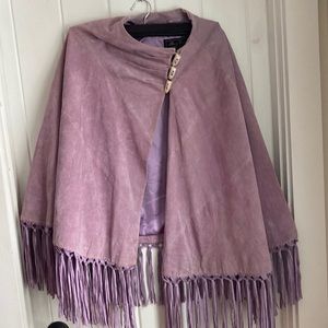Vintage Suede Cape